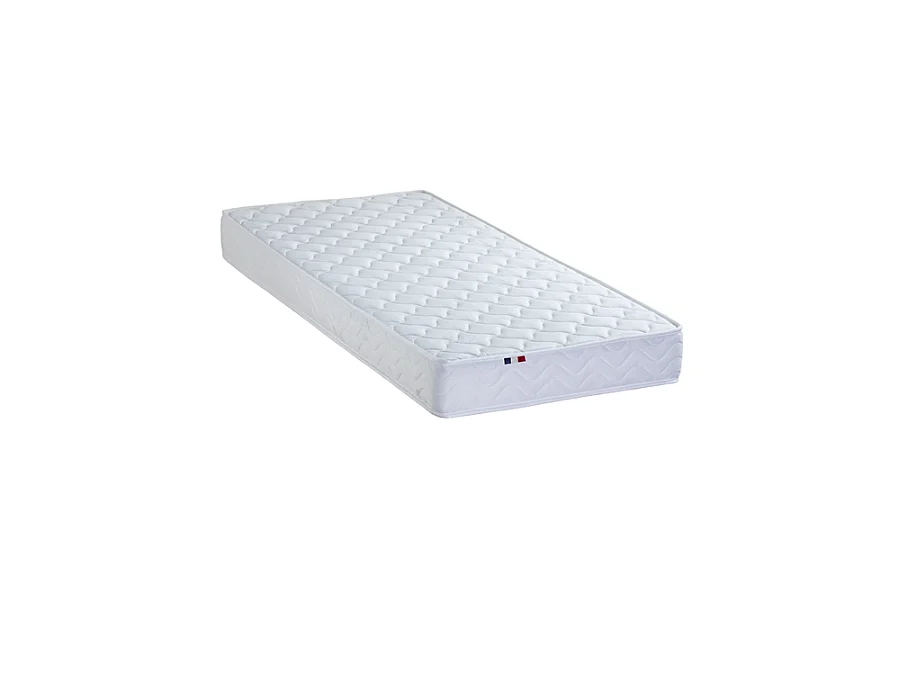 Matelas en mousse et latex avec 3 zones de confort et réversibilité Dimensions - 90 x 200 cm