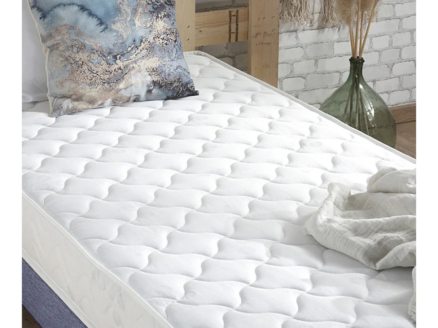 Matelas en mousse et latex avec 3 zones de confort et réversibilité Dimensions - 90 x 200 cm