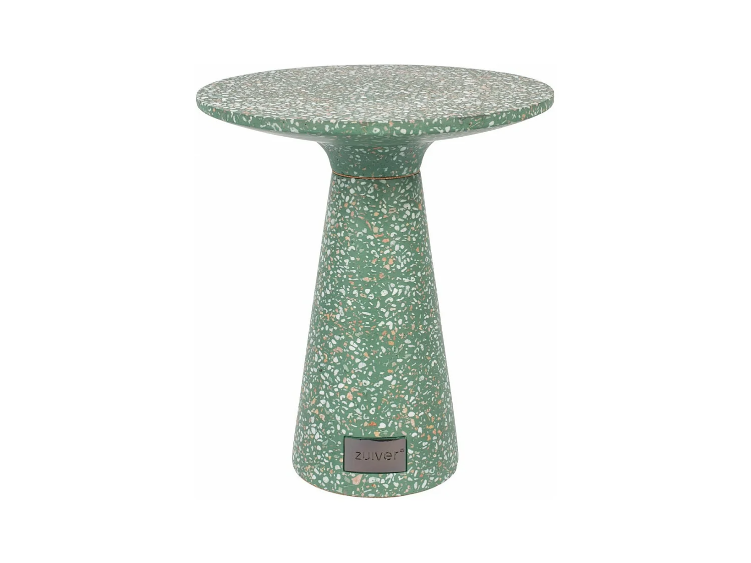 VICTORIA - Table d'appoint en terrazzo vert