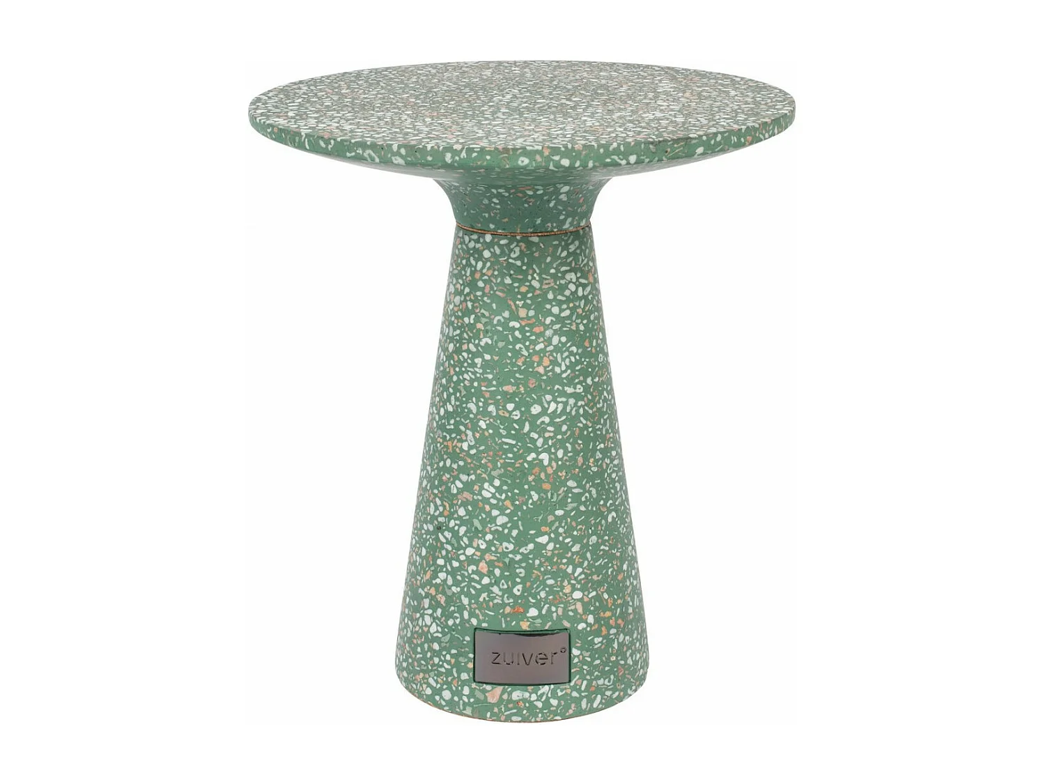 VICTORIA - Table d'appoint en terrazzo vert