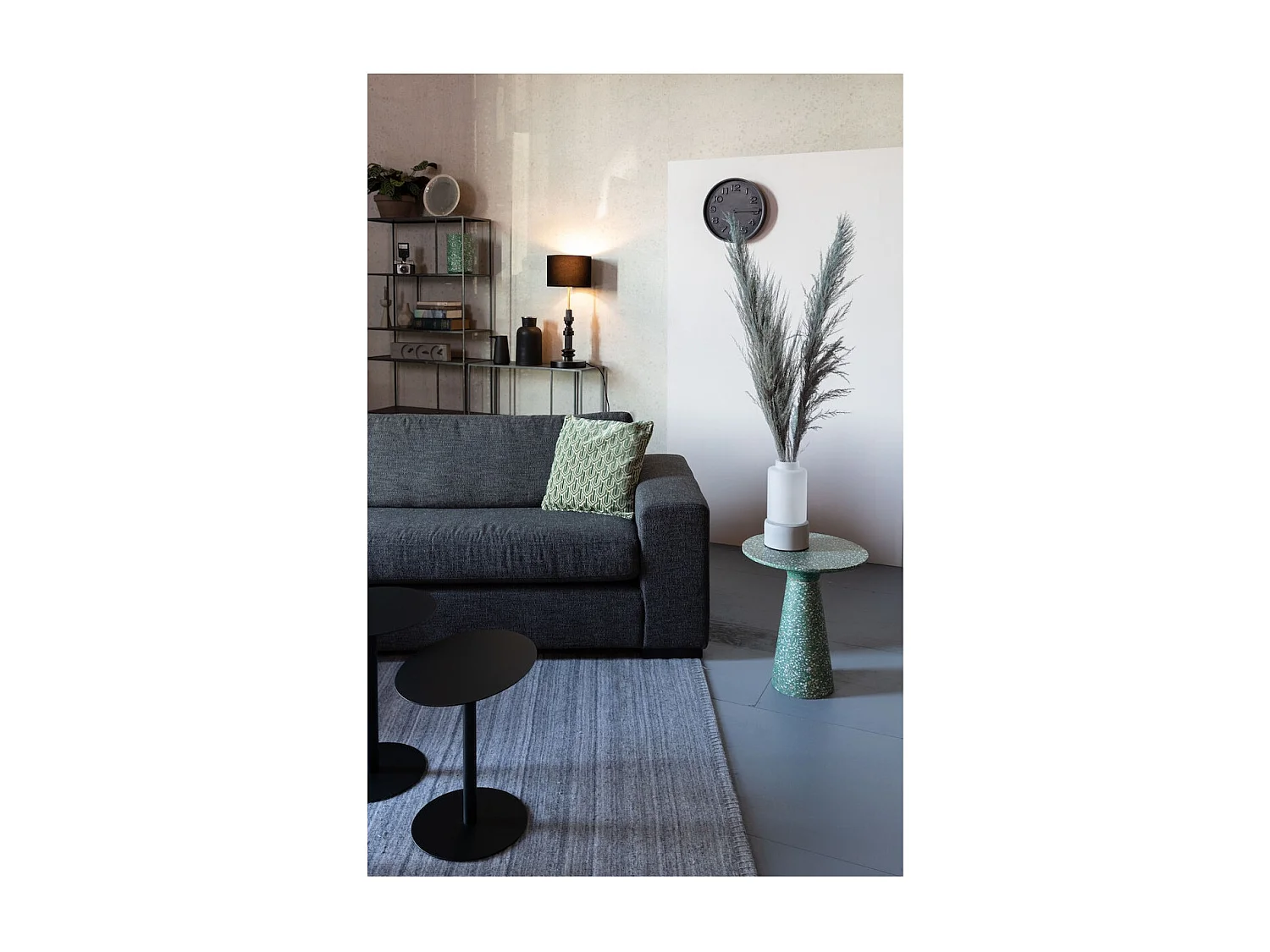 VICTORIA - Table d'appoint en terrazzo vert