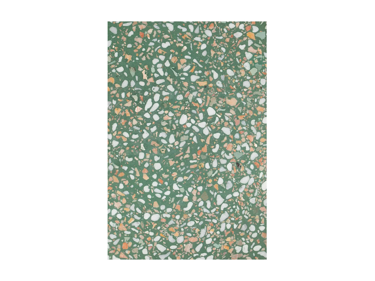 VICTORIA - Table d'appoint en terrazzo vert