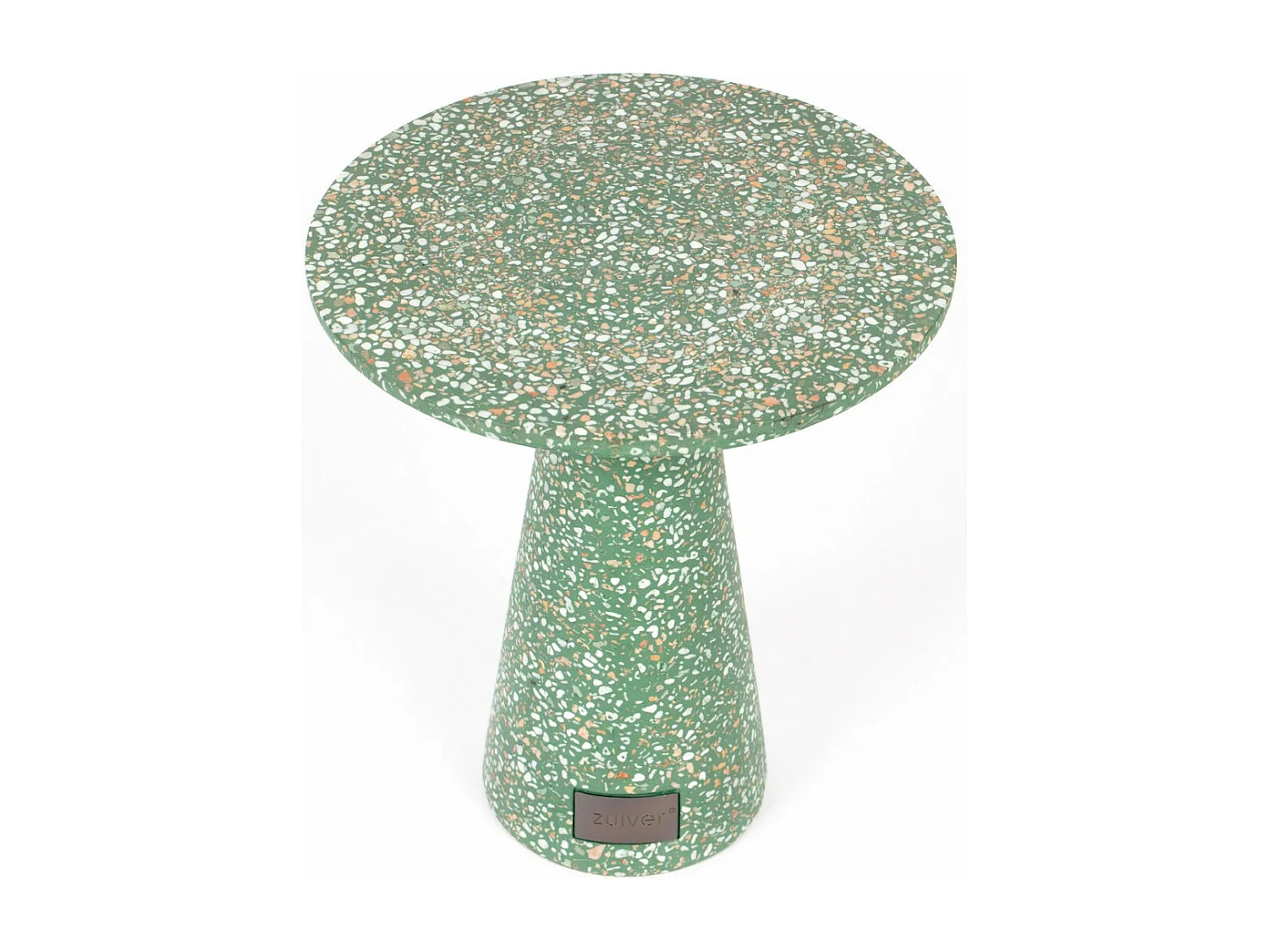 VICTORIA - Table d'appoint en terrazzo vert