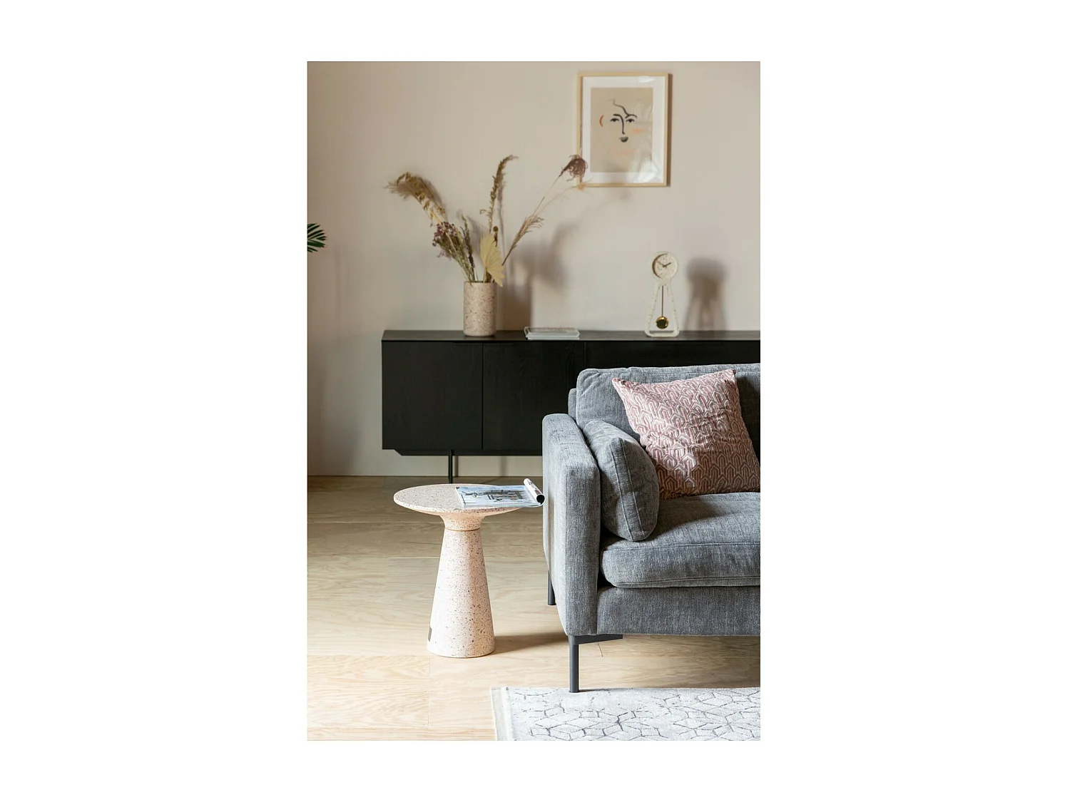 VICTORIA - Table d'appoint en Terrazzo Rose