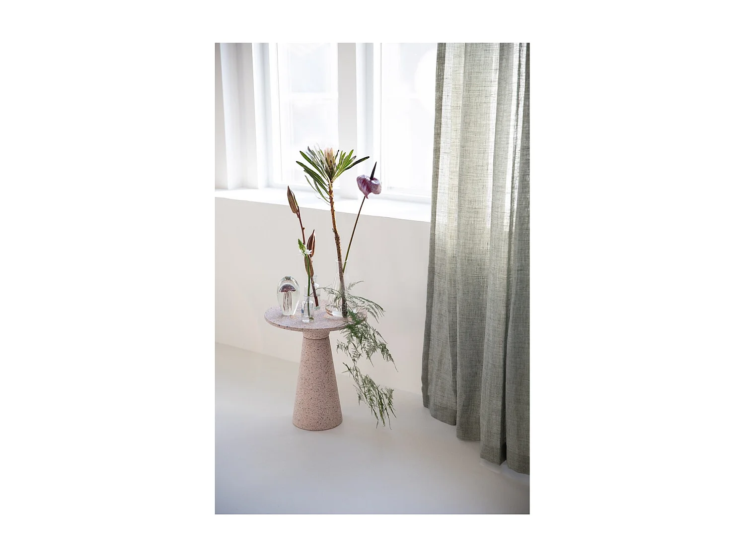 VICTORIA - Table d'appoint en Terrazzo Rose