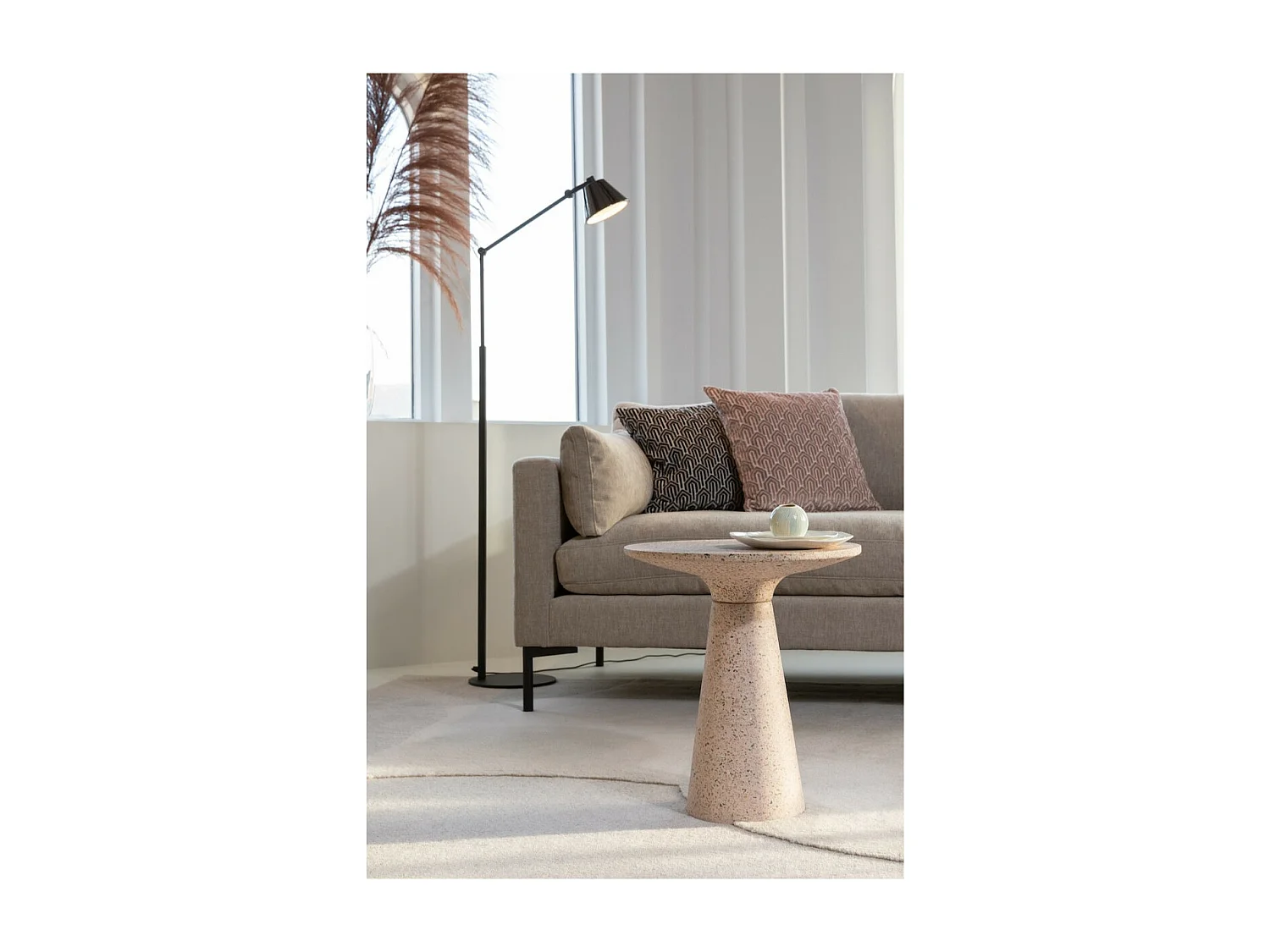 VICTORIA - Table d'appoint en Terrazzo Rose