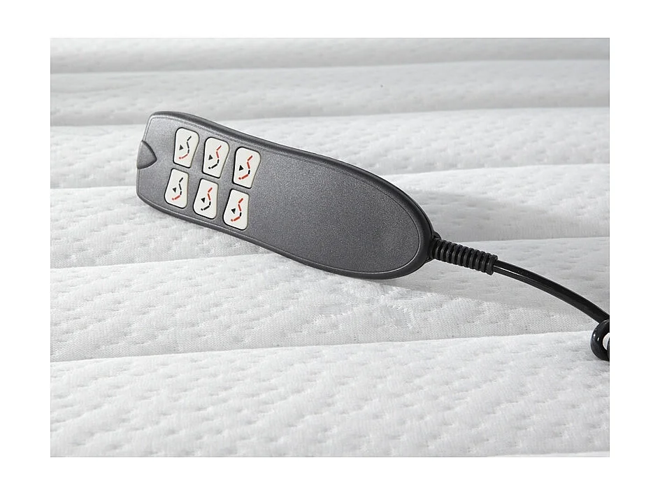 Lot 2 Sommiers relaxation electrique tous plots avec Reglage fermete lombaire Dimensions - 2x90 x 200 cm