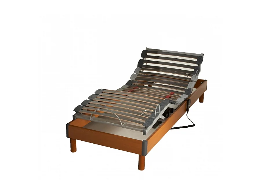 Sommier tous lattes bois merisier Dimensions - 90 x 190 cm
