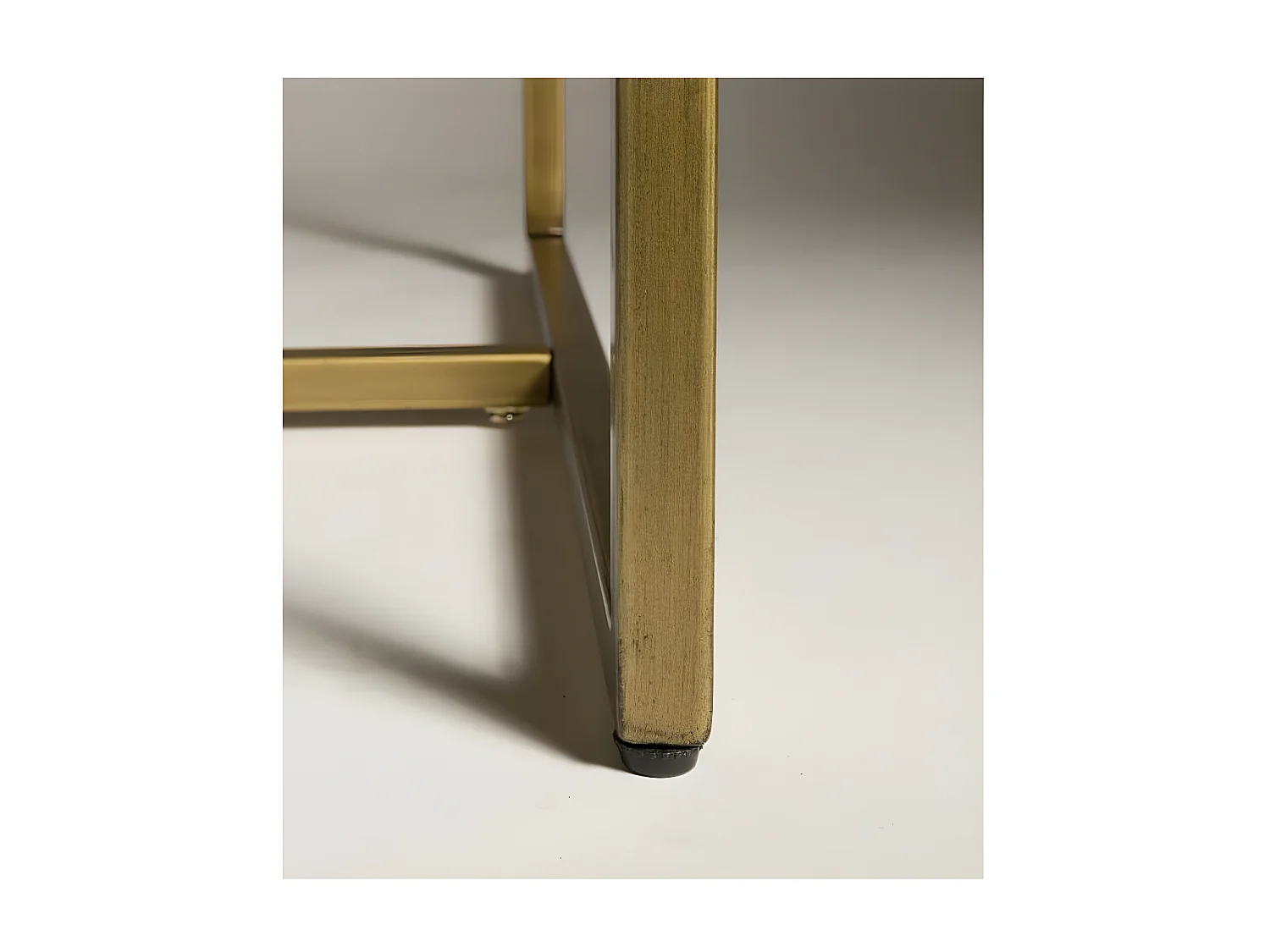 CLASS - Meuble Bar en Bois d'Acacia et Laiton Antique