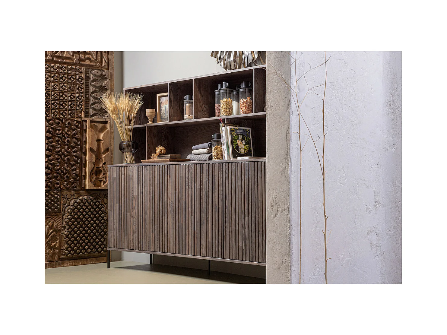 GRAVURE - Geschirrschrank aus Eschenholzfurnier