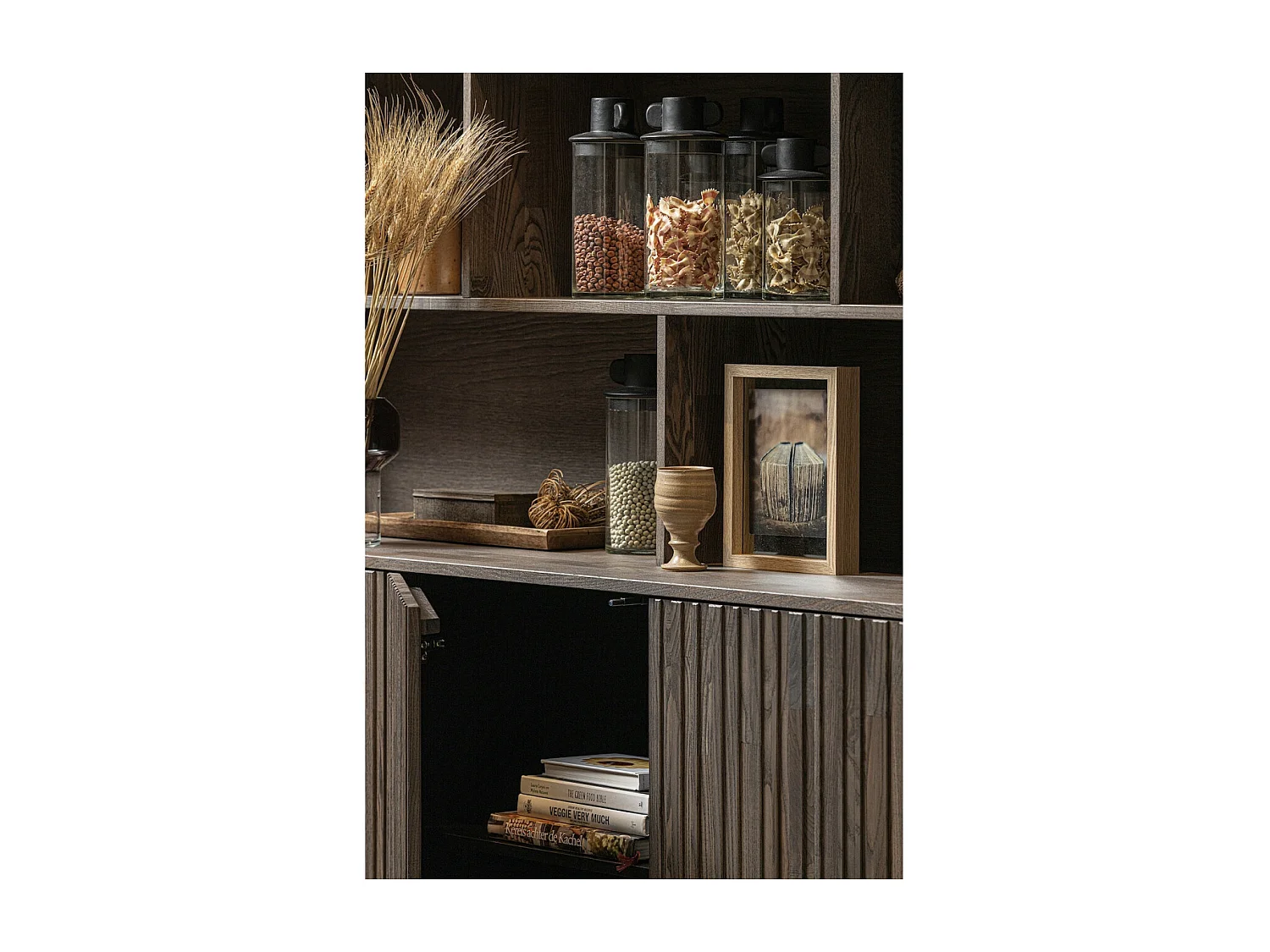 GRAVURE - Geschirrschrank aus Eschenholzfurnier