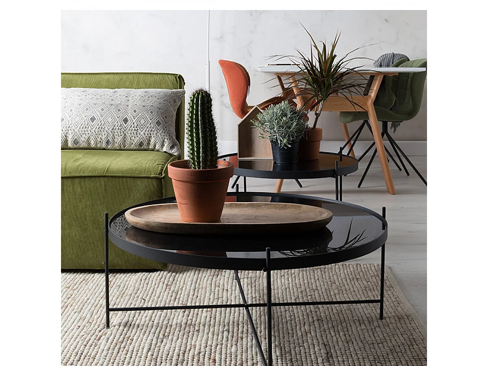 Cupid - Table basse design ronde XXLarge - Noir