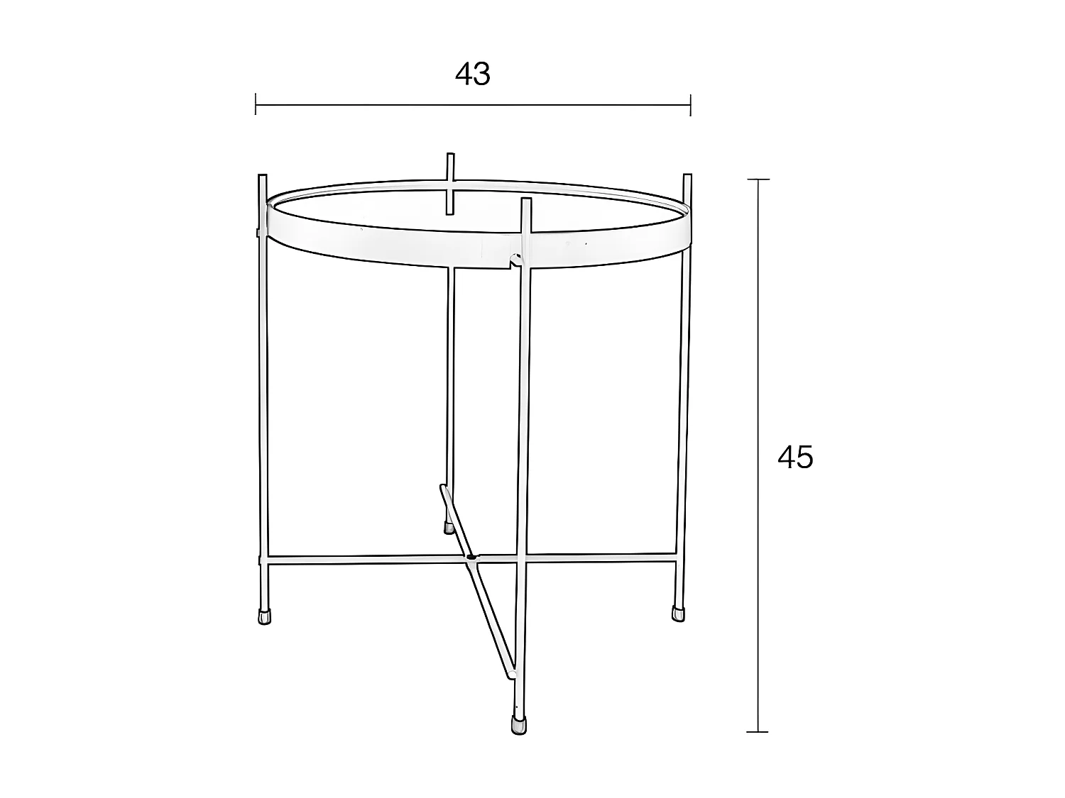 CUPID - Table basse en verre et acier laqué noir