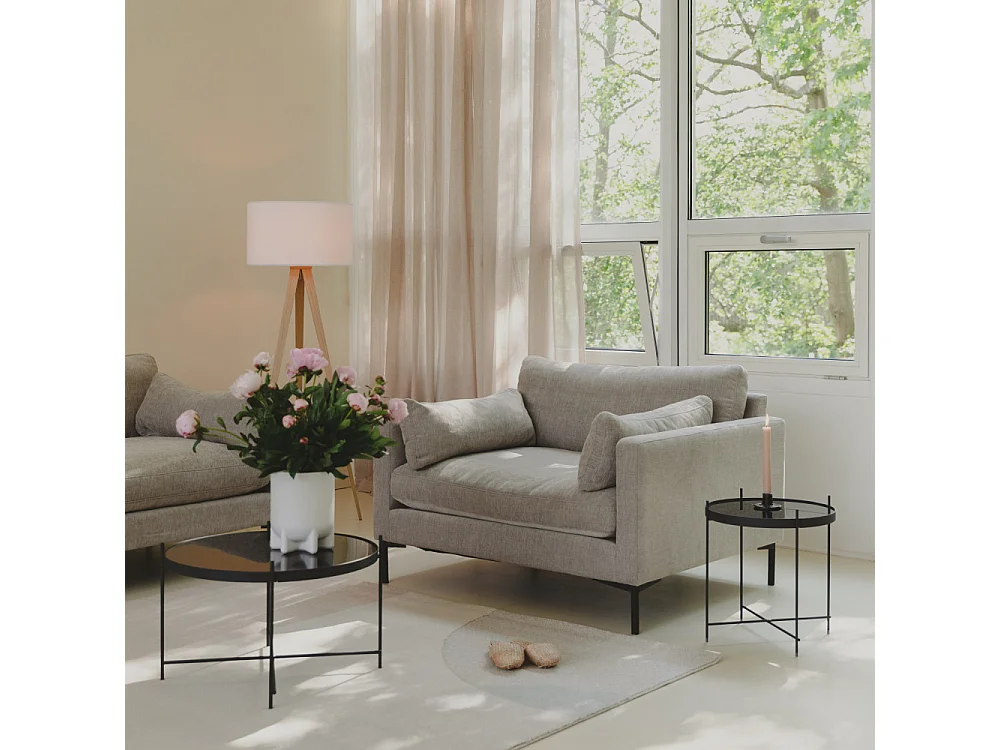 Cupid - Table basse design ronde Small - Noir