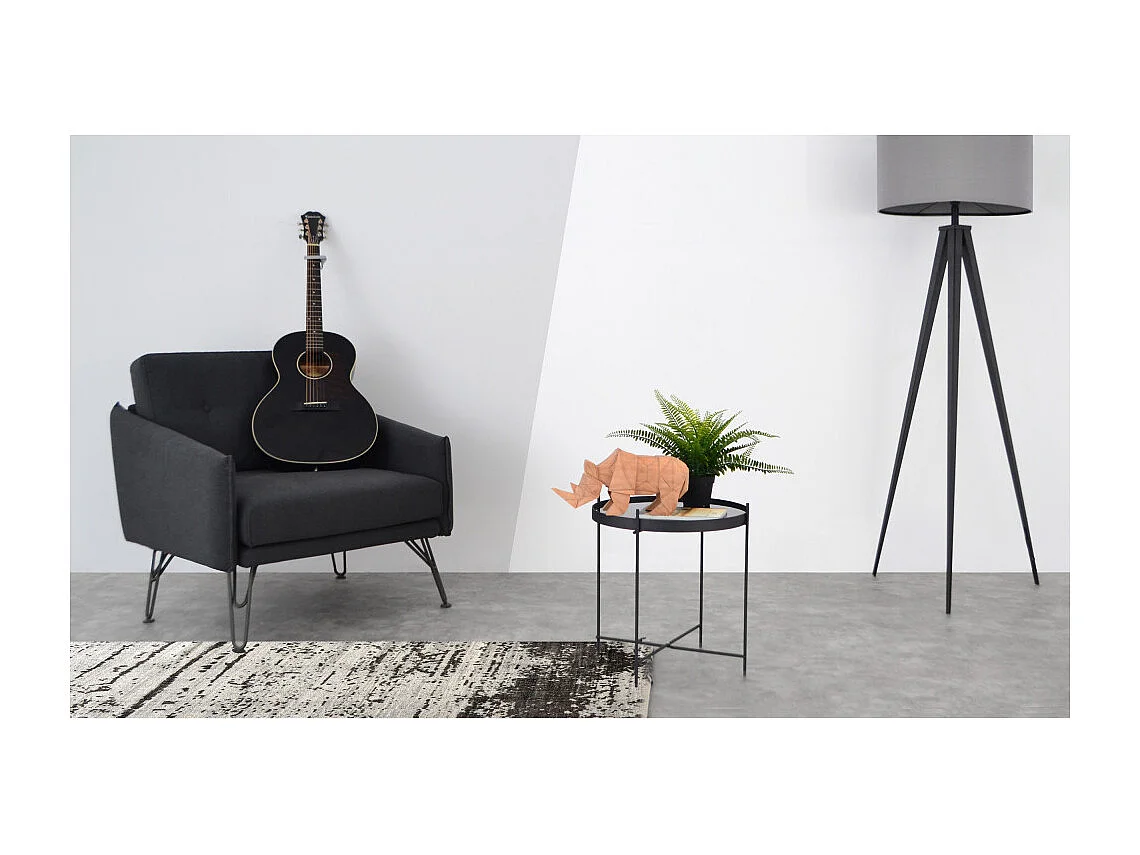 Cupid - Table basse design ronde Small - Noir