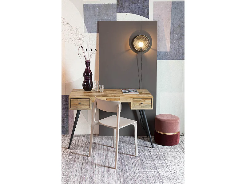 HUT - Bureau en bois recyclé au design vintage