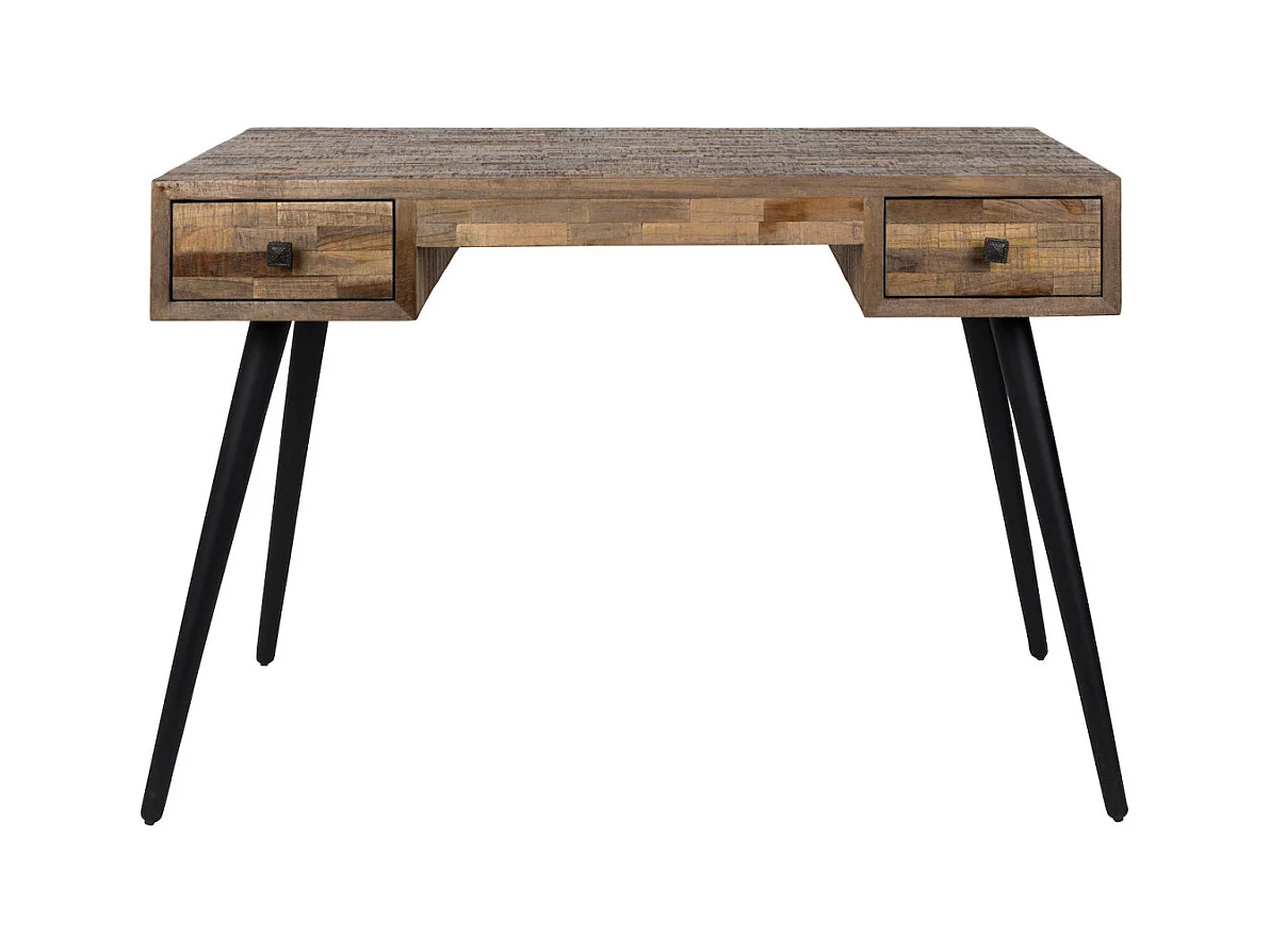 HUT - Bureau en bois recyclé au design vintage