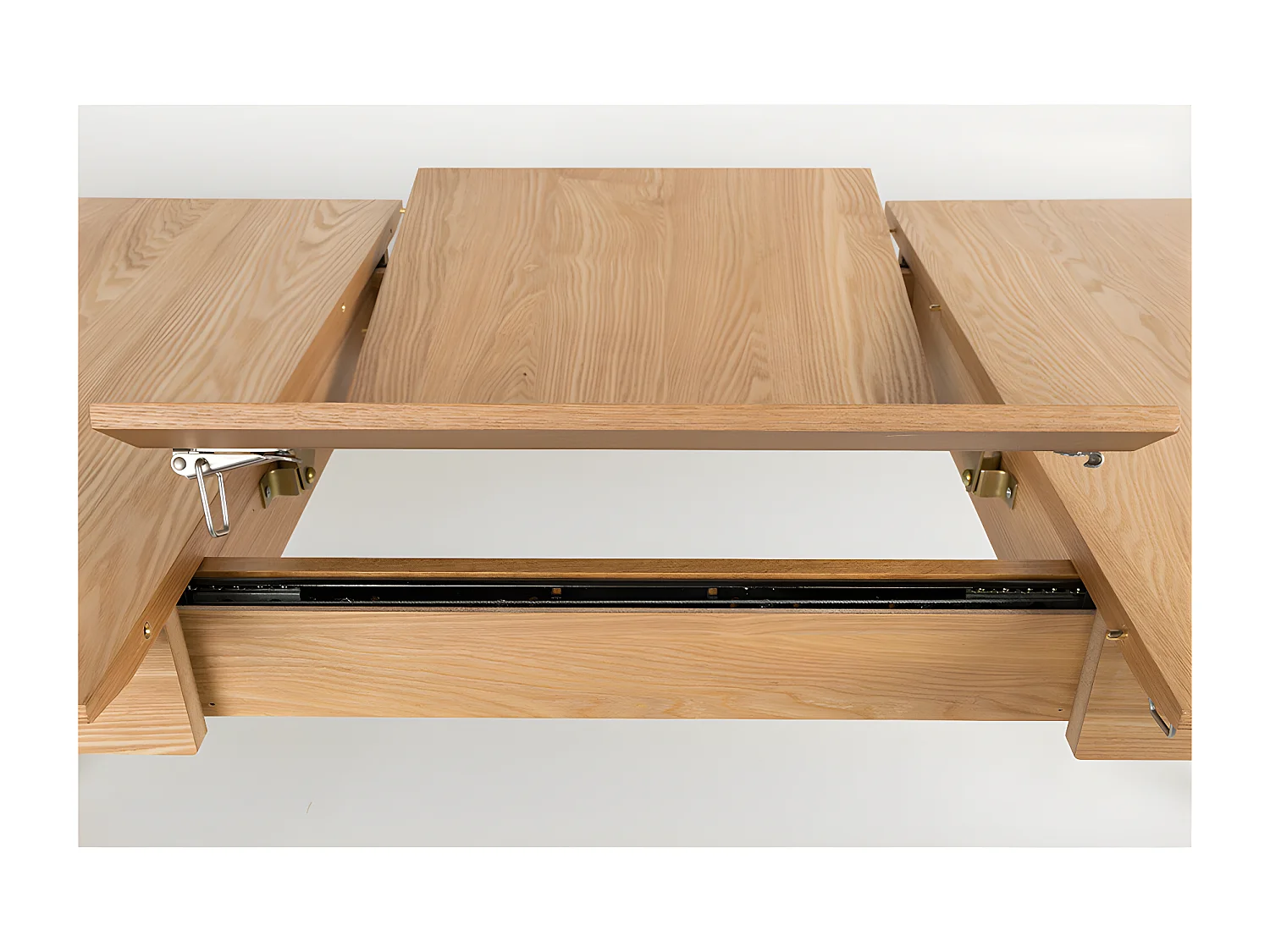 GLIMPS - Table extensible en bois clair design scandinave