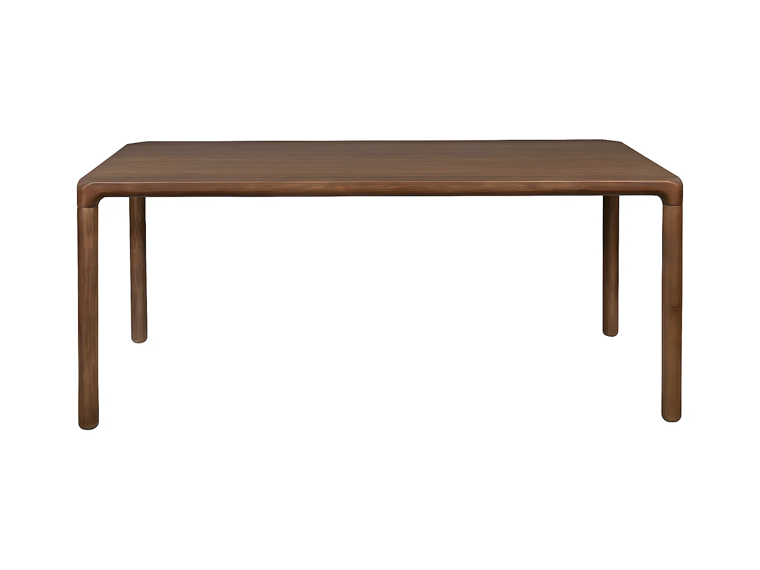 STORM - Table repas en bois finition Noyer