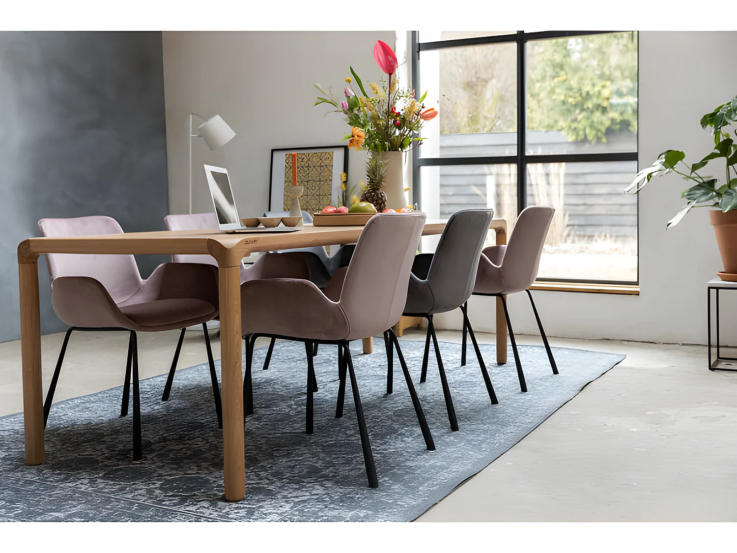 STORM - Table repas frêne naturel L180