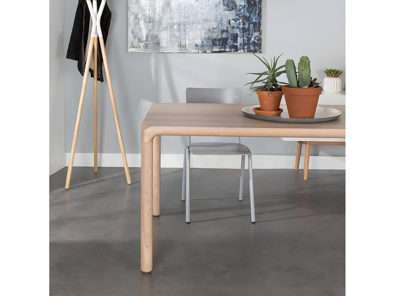 STORM - Table repas frêne naturel L180