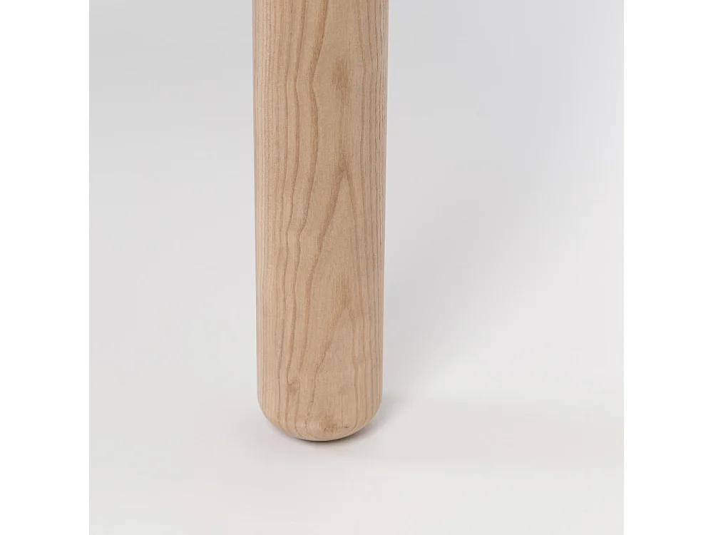 Storm - Table à manger 8 personnes aux bords arrondis en bois - Bois clair