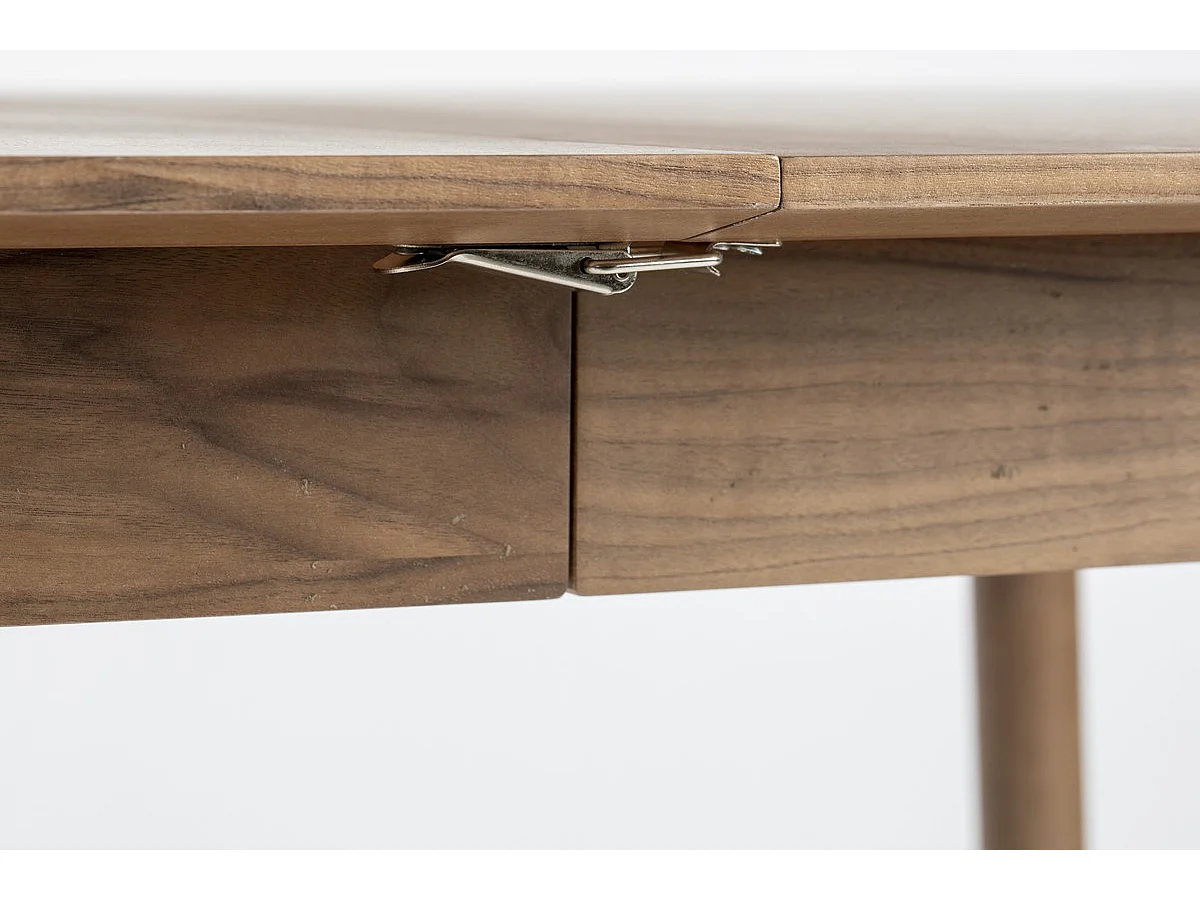 GLIMPS - Table à manger extensible en bois de noyer