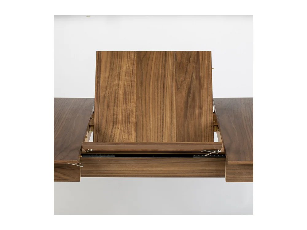 GLIMPS - Table à manger extensible en bois de noyer