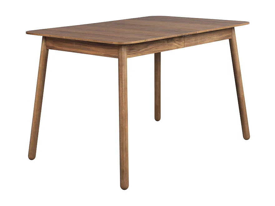 Glimps - Table à manger extensible 4 à 6 personnes 120-162x80cm en bois - Bois foncé