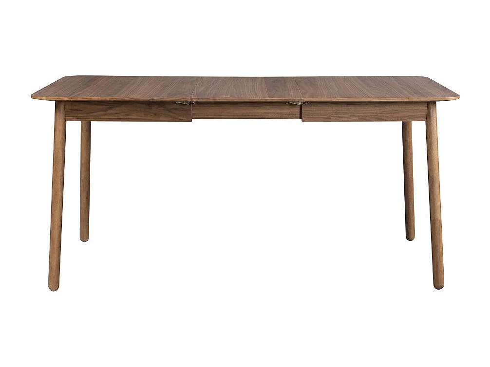 Glimps - Table à manger extensible 4 à 6 personnes 120-162x80cm en bois - Bois foncé