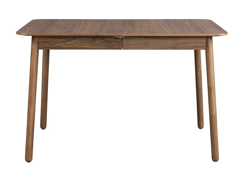 Glimps - Table à manger extensible 4 à 6 personnes 120-162x80cm en bois - Bois foncé