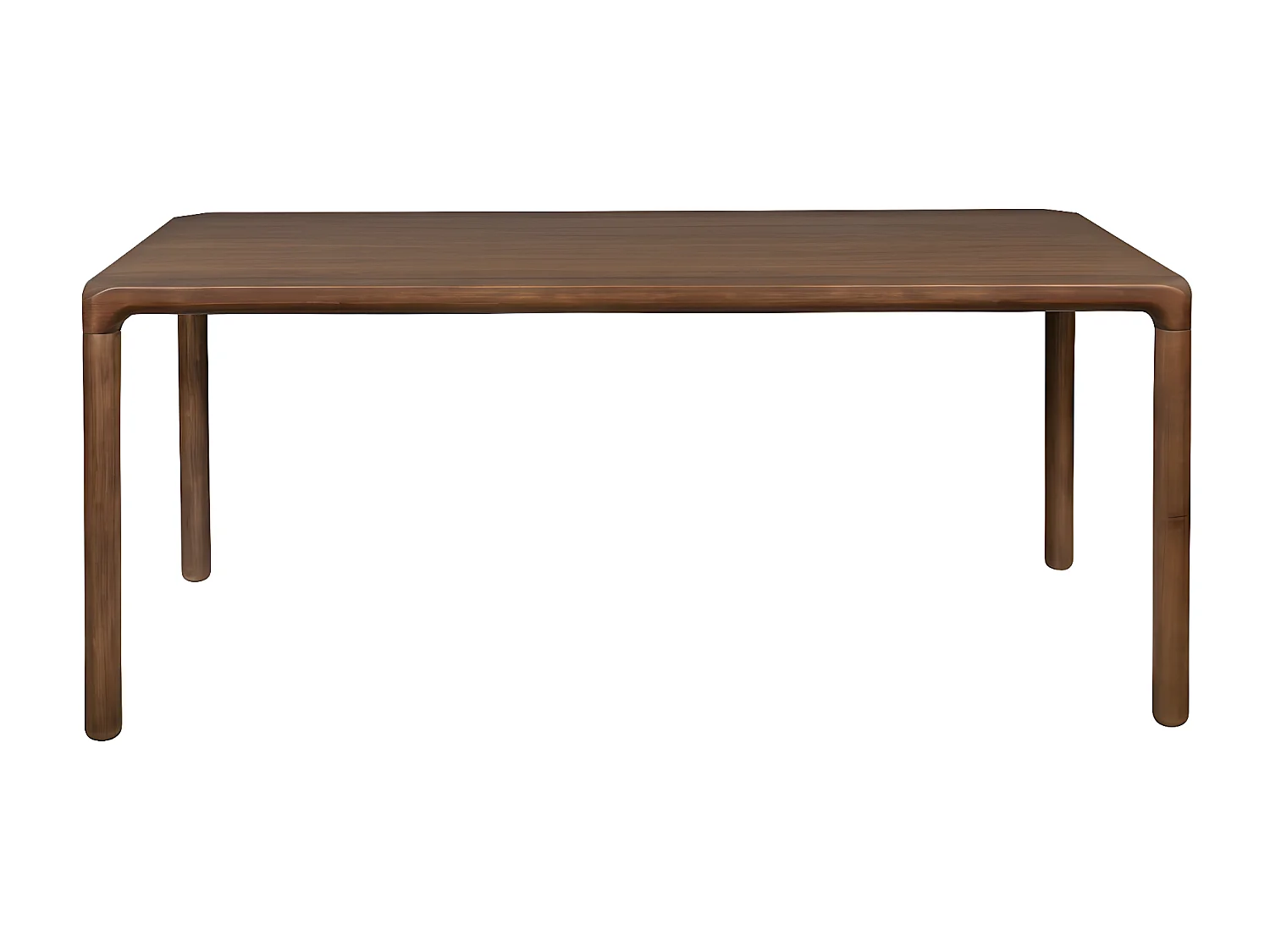 STORM - Table repas en bois finition Noyer L180