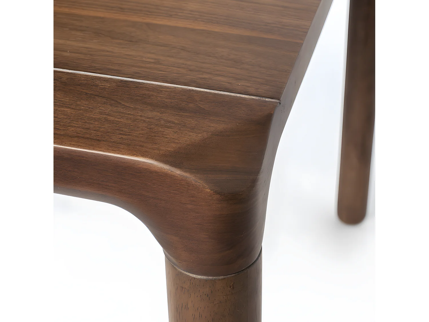 STORM - Table repas en bois finition Noyer L180