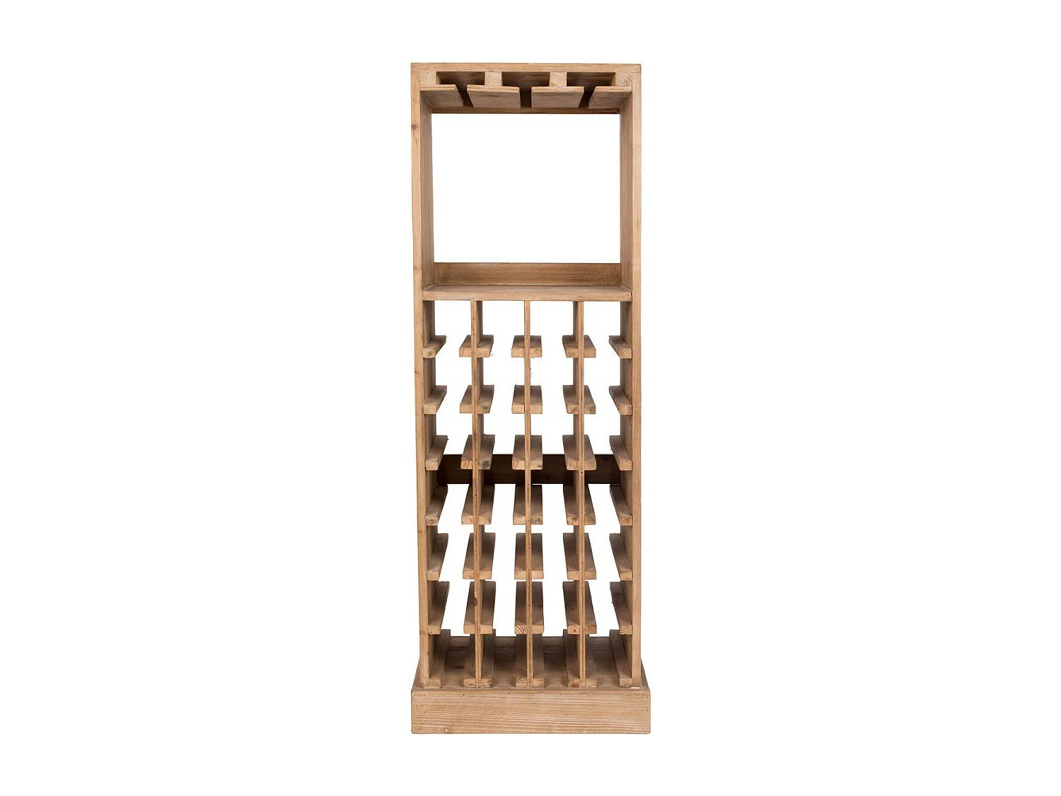 CLAUDE - Rangement Bouteilles en Bois Massif Vintage