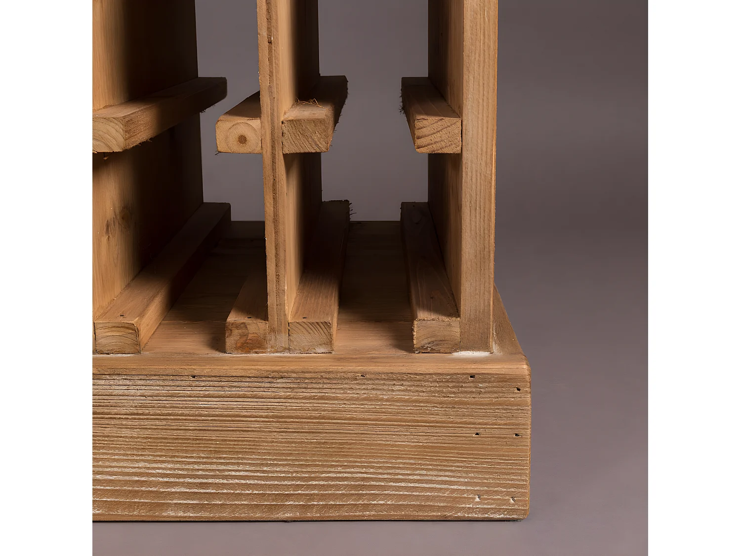 CLAUDE - Rangement Bouteilles en Bois Massif Vintage