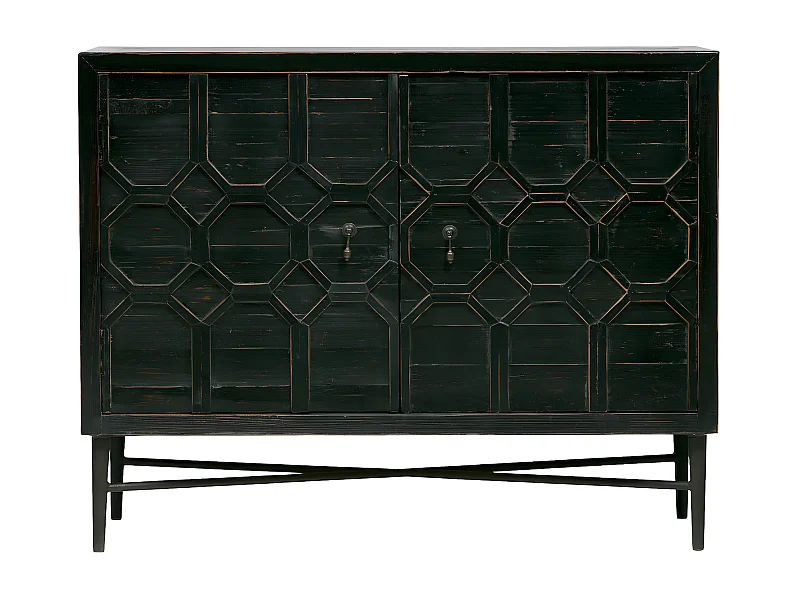 BEQUEST - Meuble de rangement en bois noir