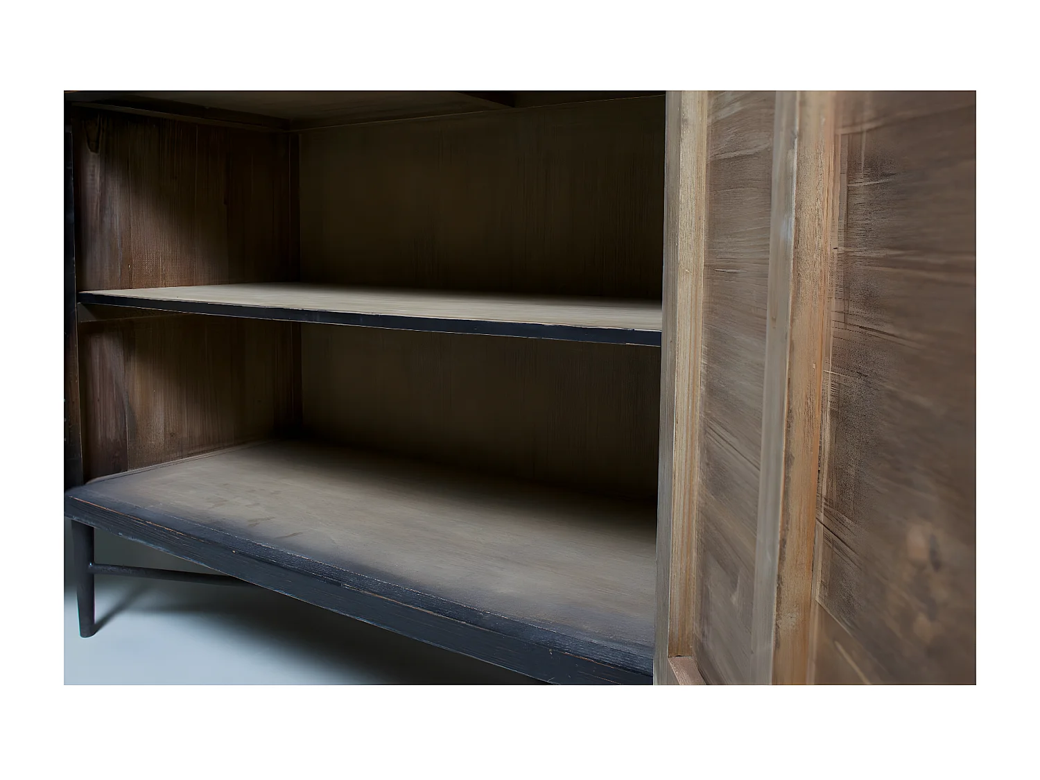 BEQUEST - Meuble de rangement en bois noir