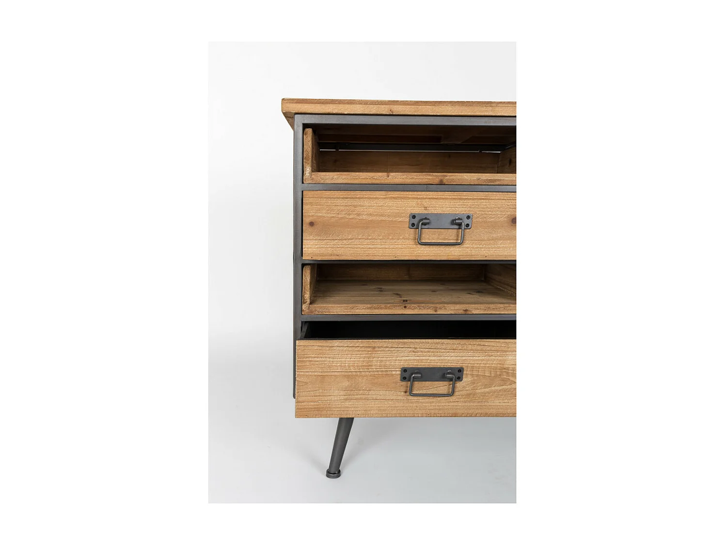 DAMIAN - Buffet vintage en bois et acier