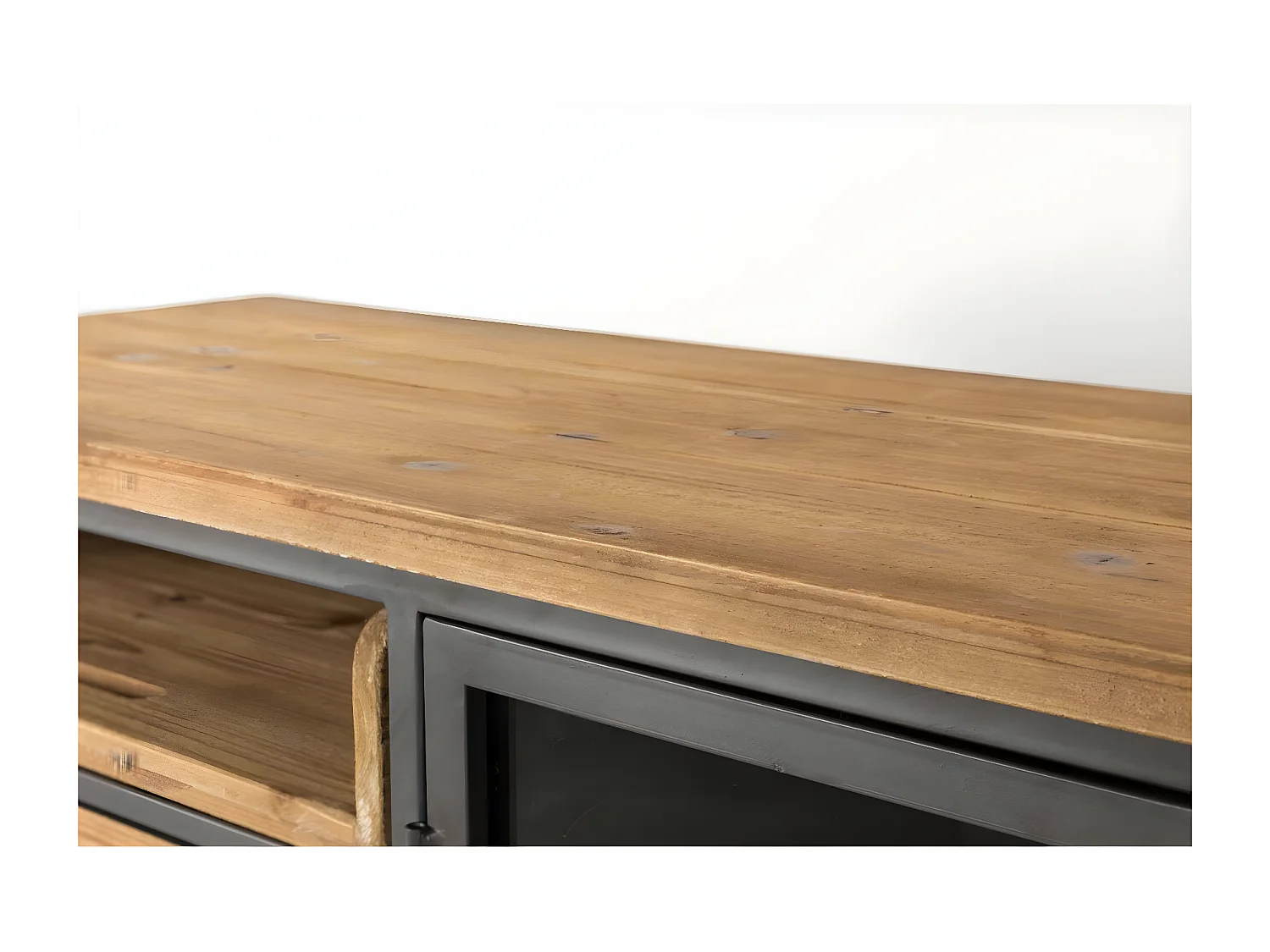 DAMIAN - Buffet vintage en bois et acier