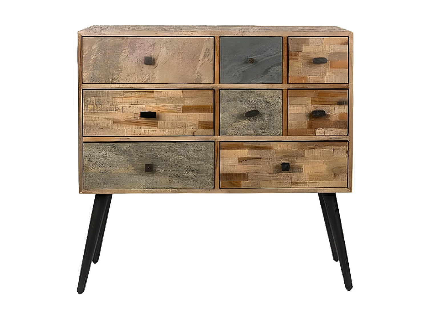 HUT - Commode en bois de teck recyclé avec tiroirs