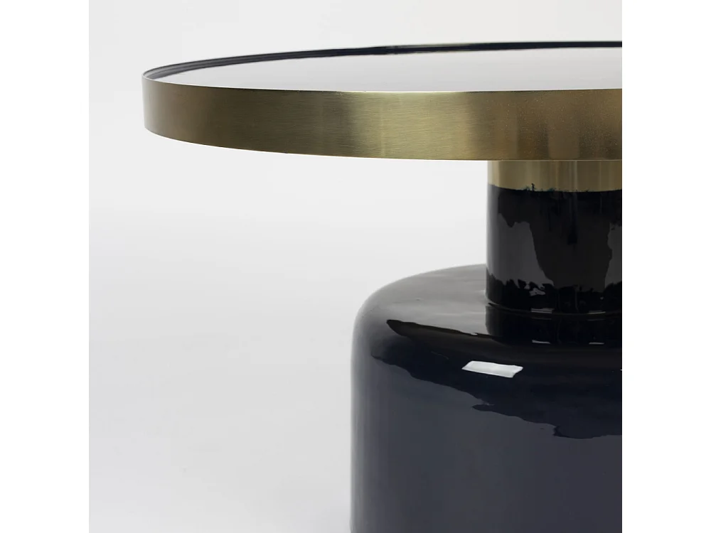 Glam - Table basse design en métal ø60cm - Couleur - Bleu foncé