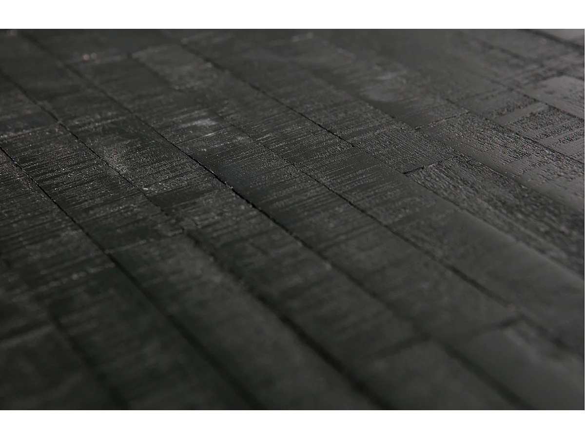 SHARING - Table d'appoint en teck recyclé noir