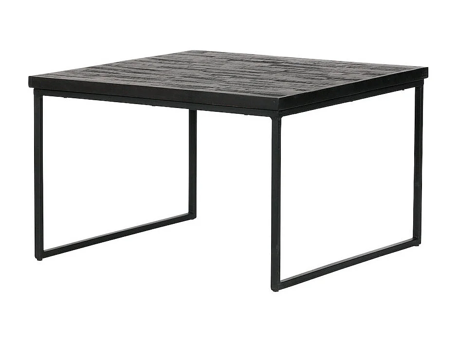 SHARING - Table d'appoint en teck recyclé noir