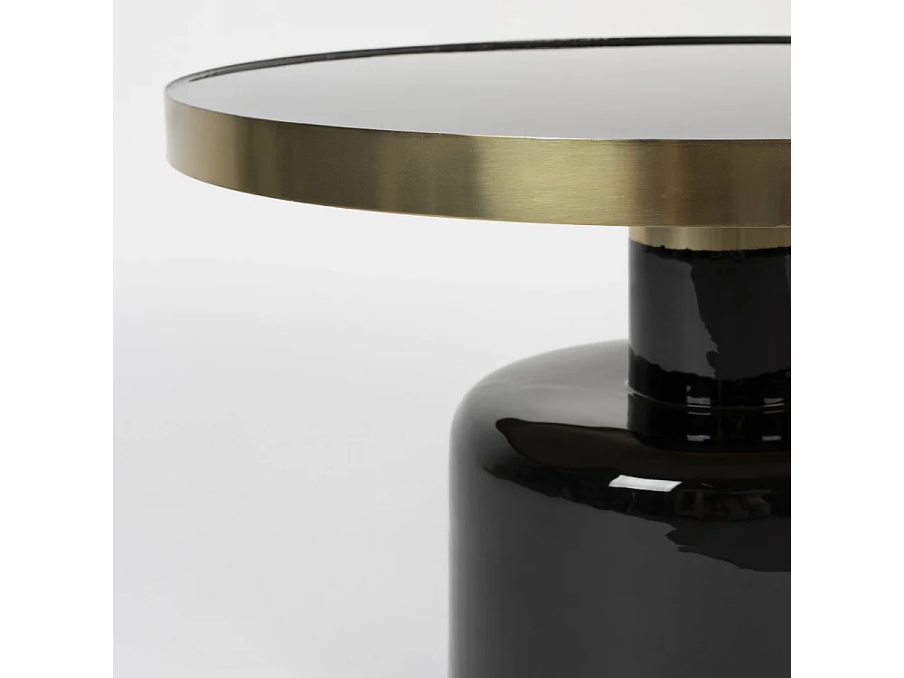 Glam - Table basse design en métal ø60cm - Noir