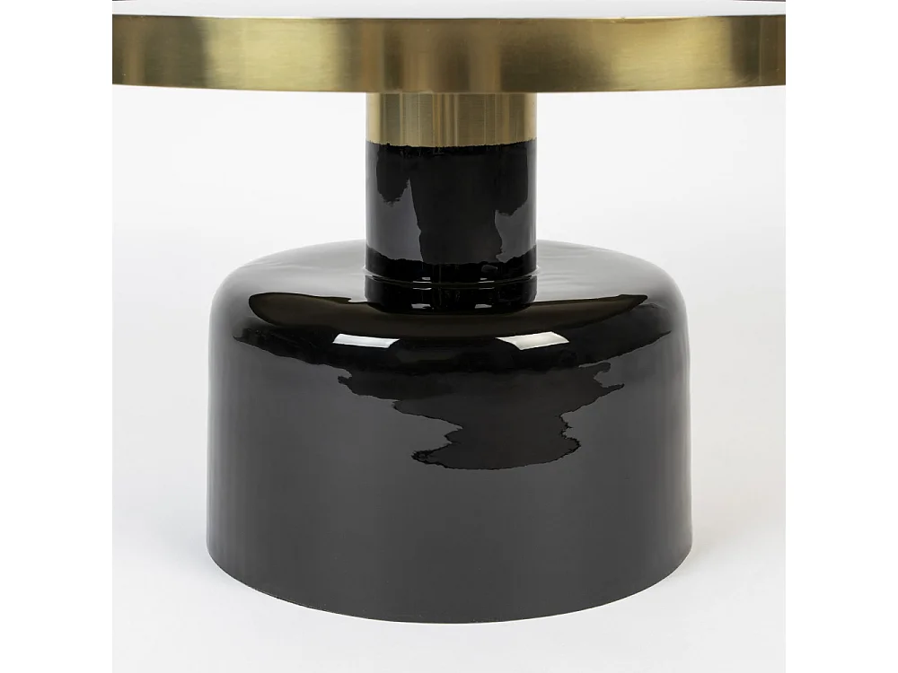 Glam - Table basse design en métal ø60cm - Noir