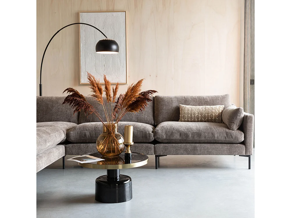 Glam - Table basse design en métal ø60cm - Noir