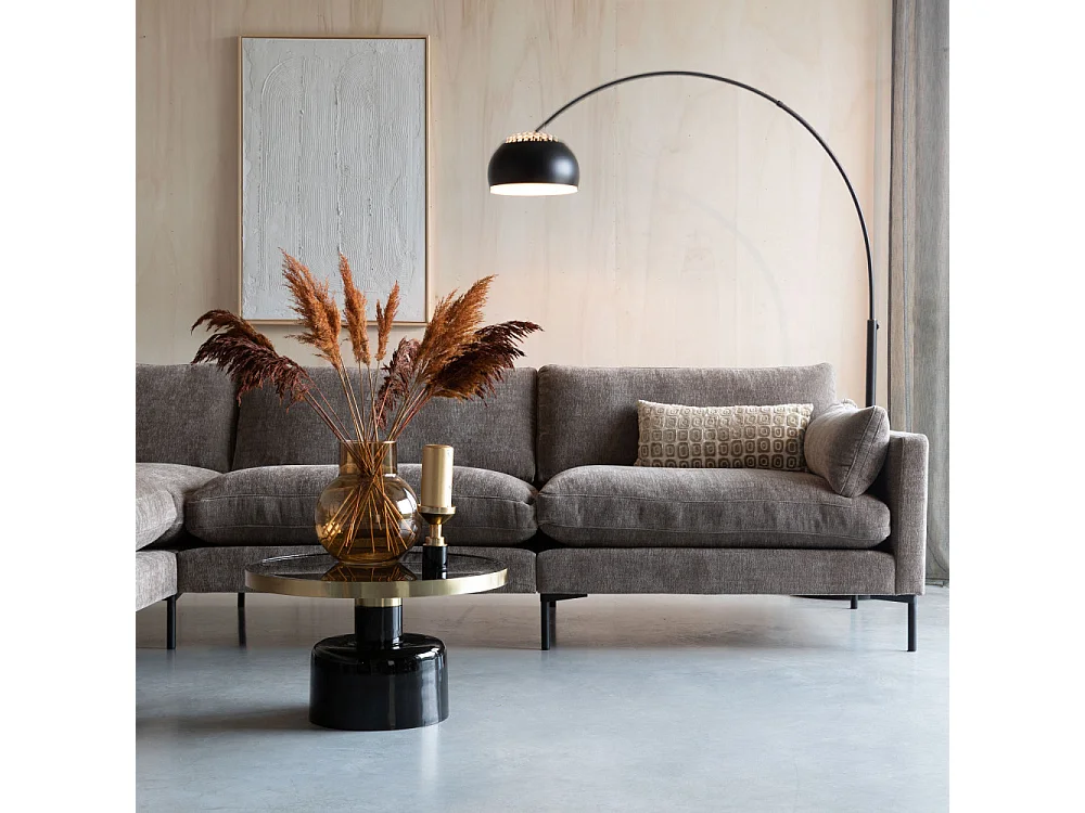 Glam - Table basse design en métal ø60cm - Noir