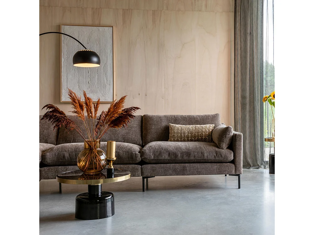 Glam - Table basse design en métal ø60cm - Noir