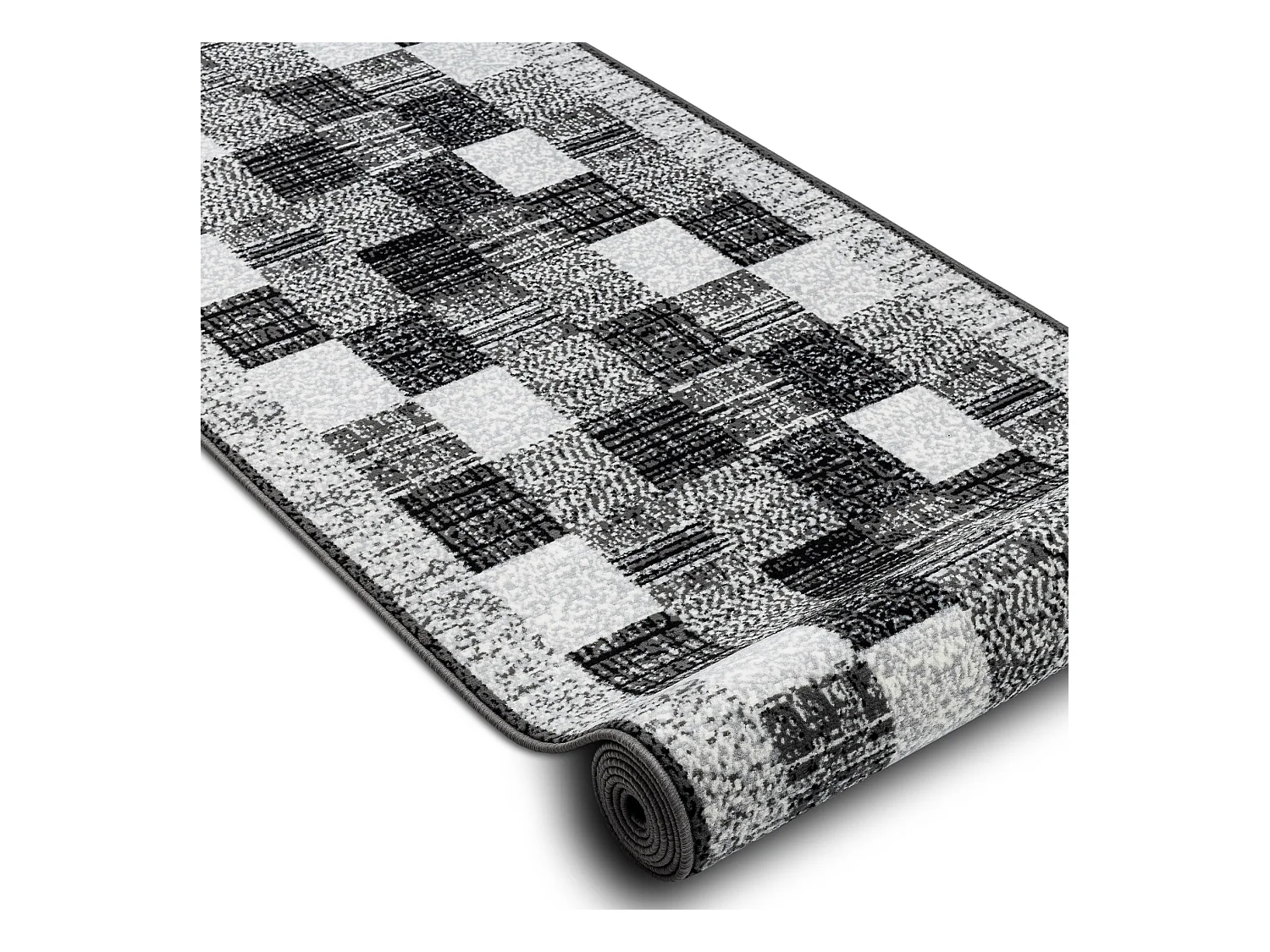 TAPIS DE COULOIR BCF RAFIA gris 100x890 cm