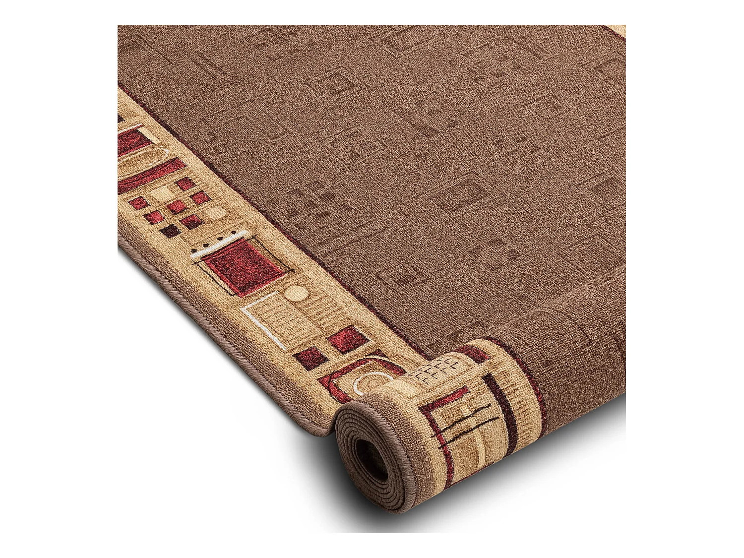 TAPIS DE COULOIR ANTIDÉRAPANT JENA marron 67x550 cm